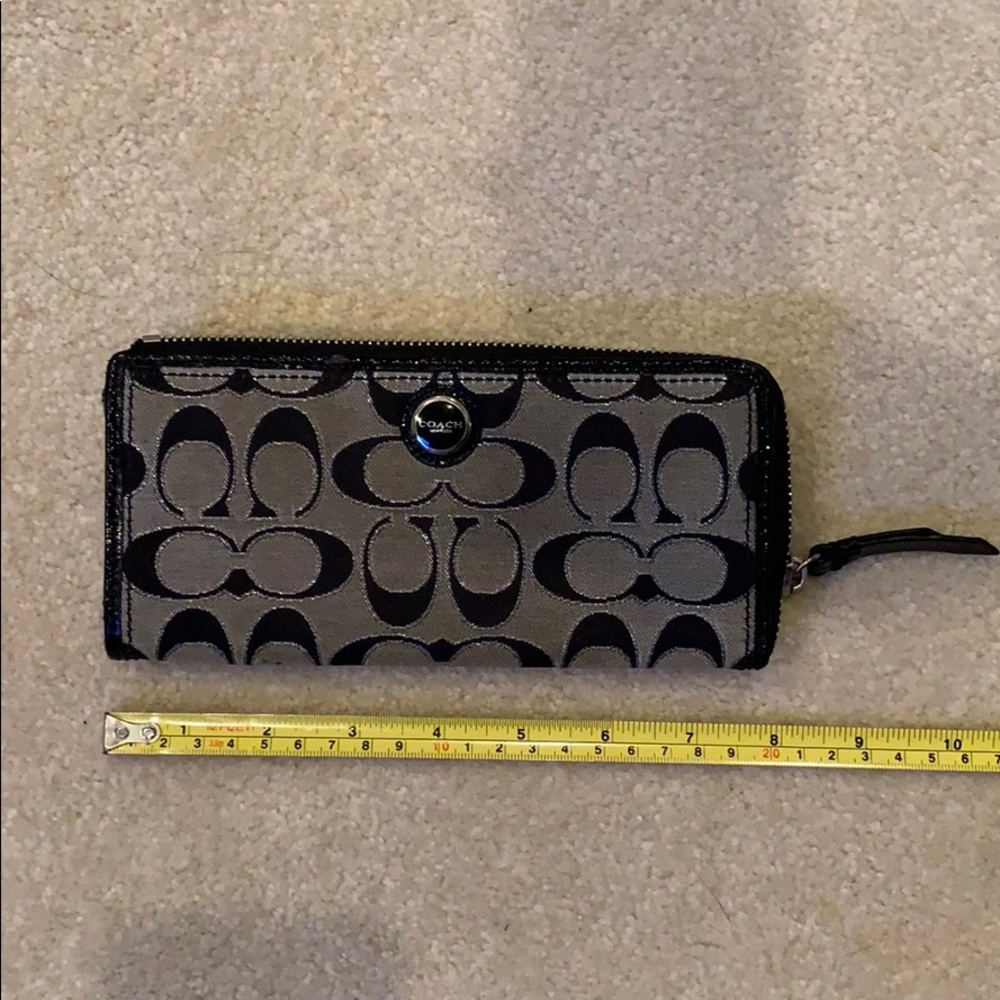 Coach wallet black and grey